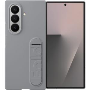 Etui z podstawką + 2x folia antyrefleksyjna na przedni ekran Samsung Silicone Case do Galaxy Z Fold7, szare