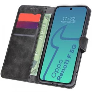 Etui z klapką Bizon Case Pocket do Oppo Reno11 F 5G, czarne