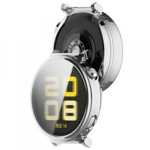 Etui z osłoną ekranu Bizon Case Watch Felipe do Huawei Watch GT 5 41 mm, srebrne