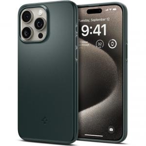 OUTLET: Etui Spigen Thin Fit do iPhone 15 Pro Max, zielone