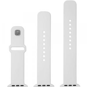 Silikonowy pasek Fixed Silicone Strap do Apple Watch 49/46/45/44 mm, biały