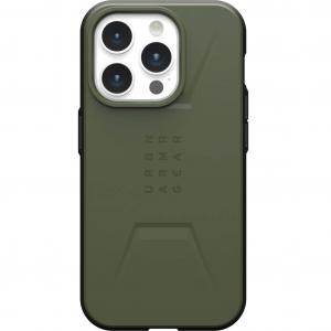 Etui pancerne Urban Armor Gear Civilian MagSafe do iPhone 15 Pro, oliwkowe