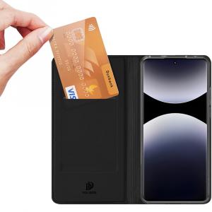 Etui z klapką Dux Ducis Skin Pro do Xiaomi Redmi Note 14 Pro 4G, czarne