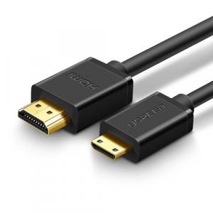 Kabel HDMI 4k 60Hz Ugreen przewód HDMI - mini HDMI, 19 pin, 2.0v, 1,5m, czarny