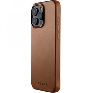 OUTLET: Etui Mujjo Full Leather Case do MagSafe do iPhone 16 Pro Max, brązowe