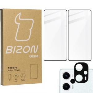 2x Szkło + szybka na aparat BIZON Edge Pack do Xiaomi Poco F5