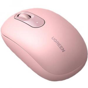 Bezprzewodowa mysz optyczna, Ugreen MU105 Wireless Mouse, USB 2.4GHz, różowa