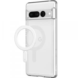 Ring Spigen OneTap MagSafe Magnetic Plate dla etui bez MagSafe, biały