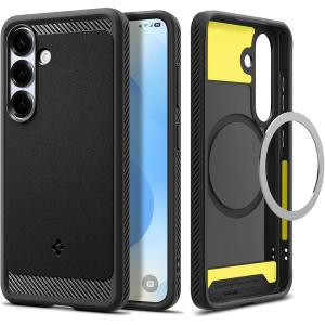 Etui Spigen Rugged Armor Mag do MagSafe do Galaxy S25, czarne