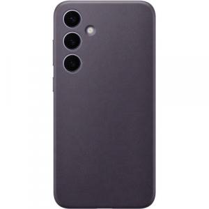 Etui Samsung Vegan Leather Cover do Galaxy S24 Plus, ciemnofioletowe