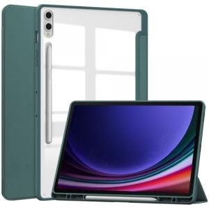 Etui Bizon Case Tab Clear Matt do Galaxy Tab S9 Plus, ciemnozielone