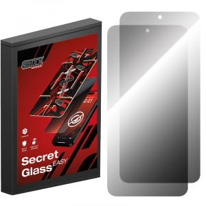 Szkło hybrydowe, prywatyzujące na ekran Grizz SecretGlass Easy do Galaxy S24 z aplikatorem, 2 sztuki, matowe