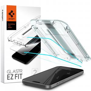 OUTLET: Szkło do etui + Aplikator Spigen Glas.tR EZ Fit 2-Pack do iPhone 15 Plus / 16 Plus