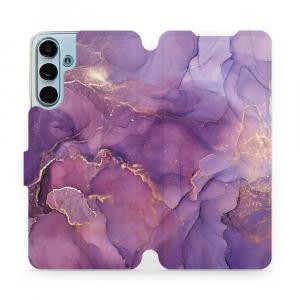 Etui z klapką do Galaxy M55 5G, Mobiwear Book, fioletowe