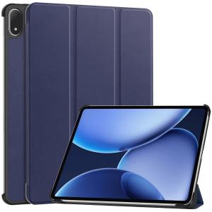 Etui z klapką Bizon Case Tab Croc do OnePlus Pad 3 / 2 Pro / OPPO Pad 4 / 4 Pro, granatowe