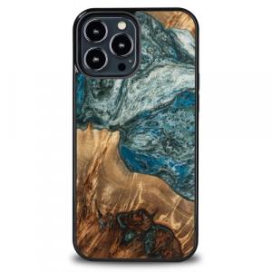 Drewniane etui Bewood do iPhone 13 Pro Max, Planets - Ziemia