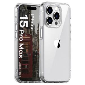 Etui Bizon Case Halo do iPhone 15 Pro Max, przezroczyste