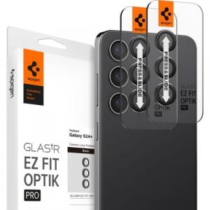 Szkło na aparat Spigen Glas.tR Ez Fit Optik Pro 2-Pack do Galaxy S24 Plus, czarne