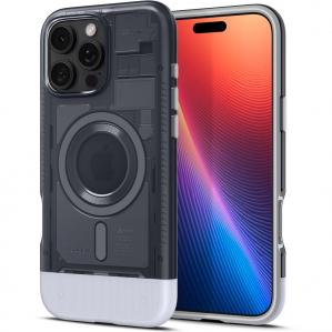 OUTLET: Etui Spigen Classic C1 Mag MagSafe do iPhone 16 Pro Max, szare