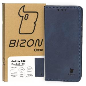 Etui z klapką Bizon Case Pocket Pro do Galaxy S23, granatowe