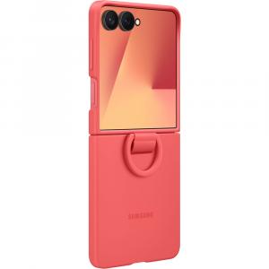 Etui Samsung Silicone Case Ring do Galaxy Z Flip7, czerwone