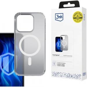 Etui 3mk Frosty MagCase do iPhone 16 Pro, półprzezroczyste z białym