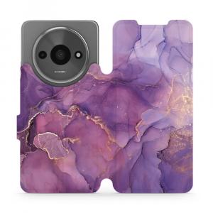 Etui z klapką do Xiaomi Redmi A3 4G, Mobiwear Book, fioletowe