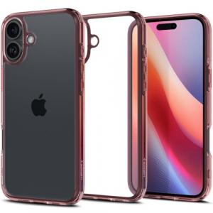 Etui Spigen Ultra Hybrid do iPhone 16, przezroczysto-różowe