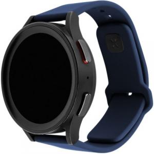 Silikonowy pasek Fixed Silicone Strap z szybkozłączką 20mm do smartwatcha, granatowy