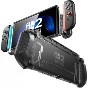 Etui pancerne Supcase Blade do Nintendo Switch 2, przezroczysto-czarne