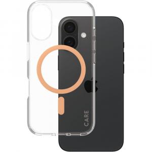 OUTLET: Etui CARE by PanzerGlass Urban Combat Case do MagSafe do iPhone 16, przezroczysto-brzoskwiniowe