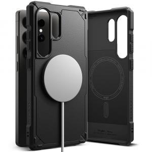 Etui Ringke Rugged Gear Magnetic do Galaxy S25 Ultra, czarne