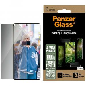 Szkło prywatyzujące z aplikatorem PanzerGlass Ultra-Wide Fit Matrix do Galaxy S25 Ultra