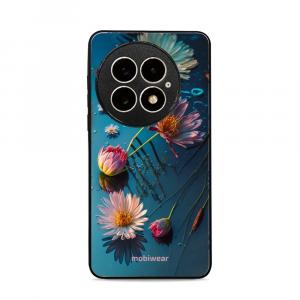 Etui ochronne do OnePlus 13, Mobiwear Glossy Case, niebiesko-kwieciste