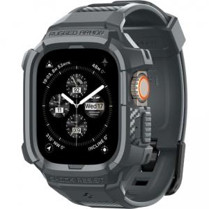 OUTLET: Etui z paskiem Spigen Rugged Armor Pro do Apple Watch Ultra 2/1 49 mm, szare