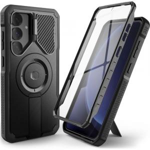 Etui pancerne Tech-Protect Kevlar MagSafe+ do Galaxy S25 Plus, czarne