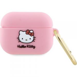 Etui CG Mobile Hello Kitty Silicone 3D Kitty Head do AirPods Pro, różowe