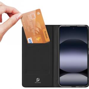 Etui z klapką Dux Ducis Skin Pro do Xiaomi Redmi Note 14 4G, czarne
