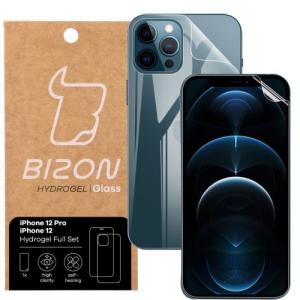 Folia hydrożelowa na tył i przód Bizon Glass Hydrogel, iPhone 12 / 12 Pro