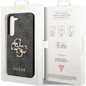 Etui Guess 4G Big Metal Logo do Samsung Galaxy S23 FE, szare