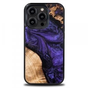 Drewniane etui Bewood do iPhone 14 Pro, Violet