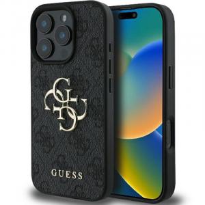 OUTLET: Etui Guess Hardcase 4G Big Metal Logo do iPhone 16 Pro Max, czarne