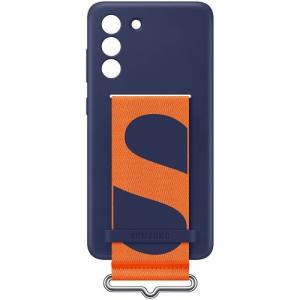 Etui Samsung Silicone Cover Strap do Galaxy S21 FE, granatowe