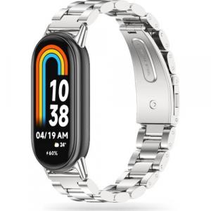 OUTLET: Pasek Tech-Protect Stainless do Xiaomi Smart Band 8 / 8 NFC, srebrne