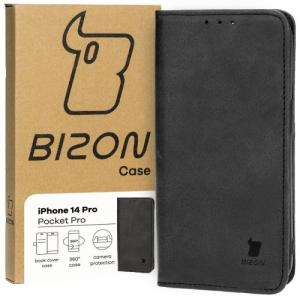 Etui z klapką Bizon Case Pocket Pro do iPhone 14 Pro, czarne