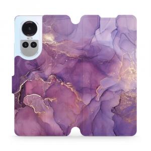 Etui z klapką do Oppo Reno10 5G, Mobiwear Book, fioletowe