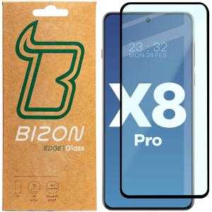 Szkło hartowane Bizon Glass Edge 3D do Oppo Find X8 Pro, czarna ramka
