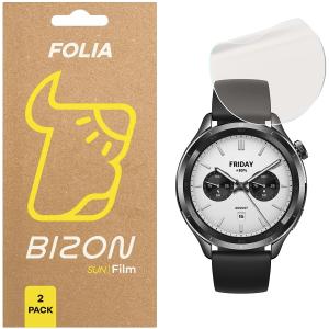 Folia matowa Bizon Glass Watch Film Sun do Xiaomi Watch S4, 2 sztuki