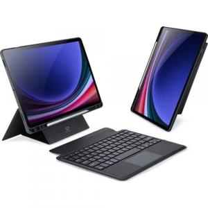 Etui z klawiaturą Bluetooth Dux Ducis (DK Series) do Galaxy Tab S10 FE / S9 FE / S9, czarne