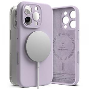 Etui Ringke Silicone Magnetic do MagSafe do iPhone 16 Pro, fioletowe